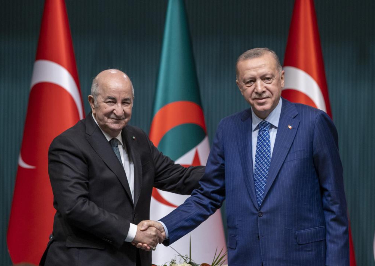Cumhurbaşkanı Erdoğan Cezayirli mevkidaşı ile görüştü