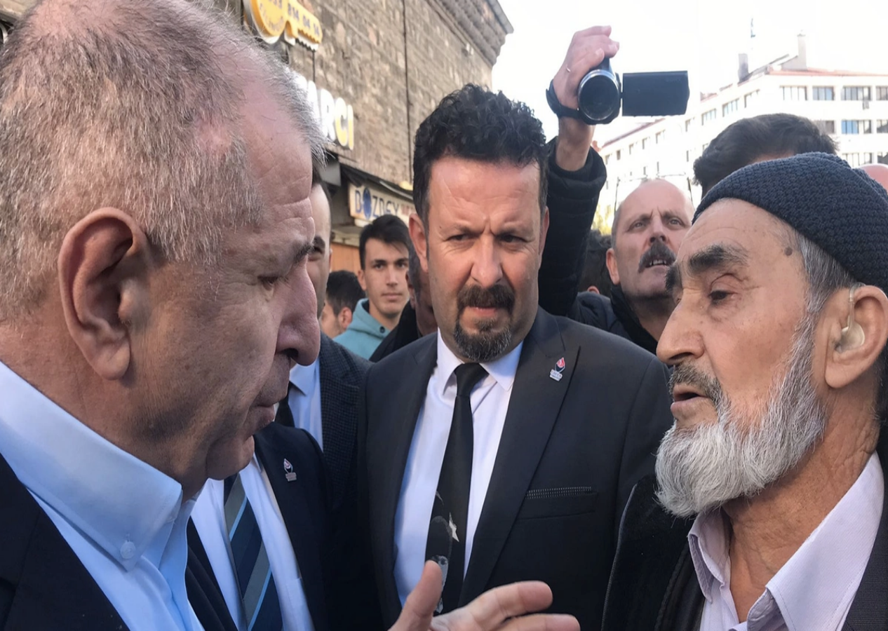Ümit Özdağ'a Bolu'da vatandaştan tepki: "Siz ucubesiniz, ben size oy vermem"