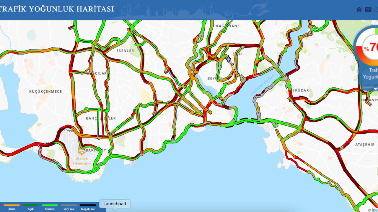 İstanbul’da yoğun trafik!