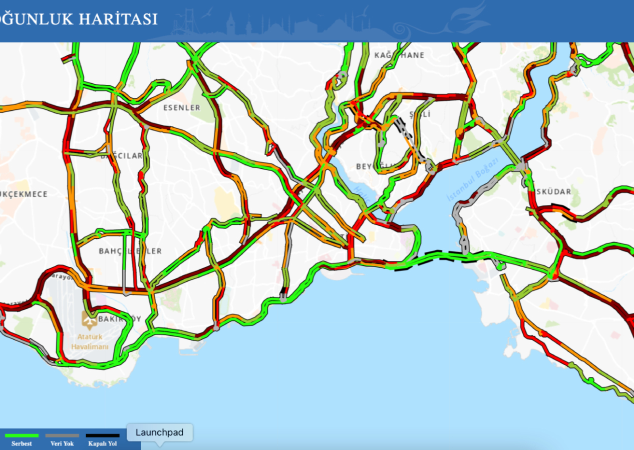 İstanbul’da yoğun trafik!