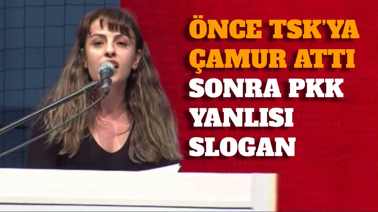 Önce TSK’ya iftira attı sonra PKK'ya slogan
