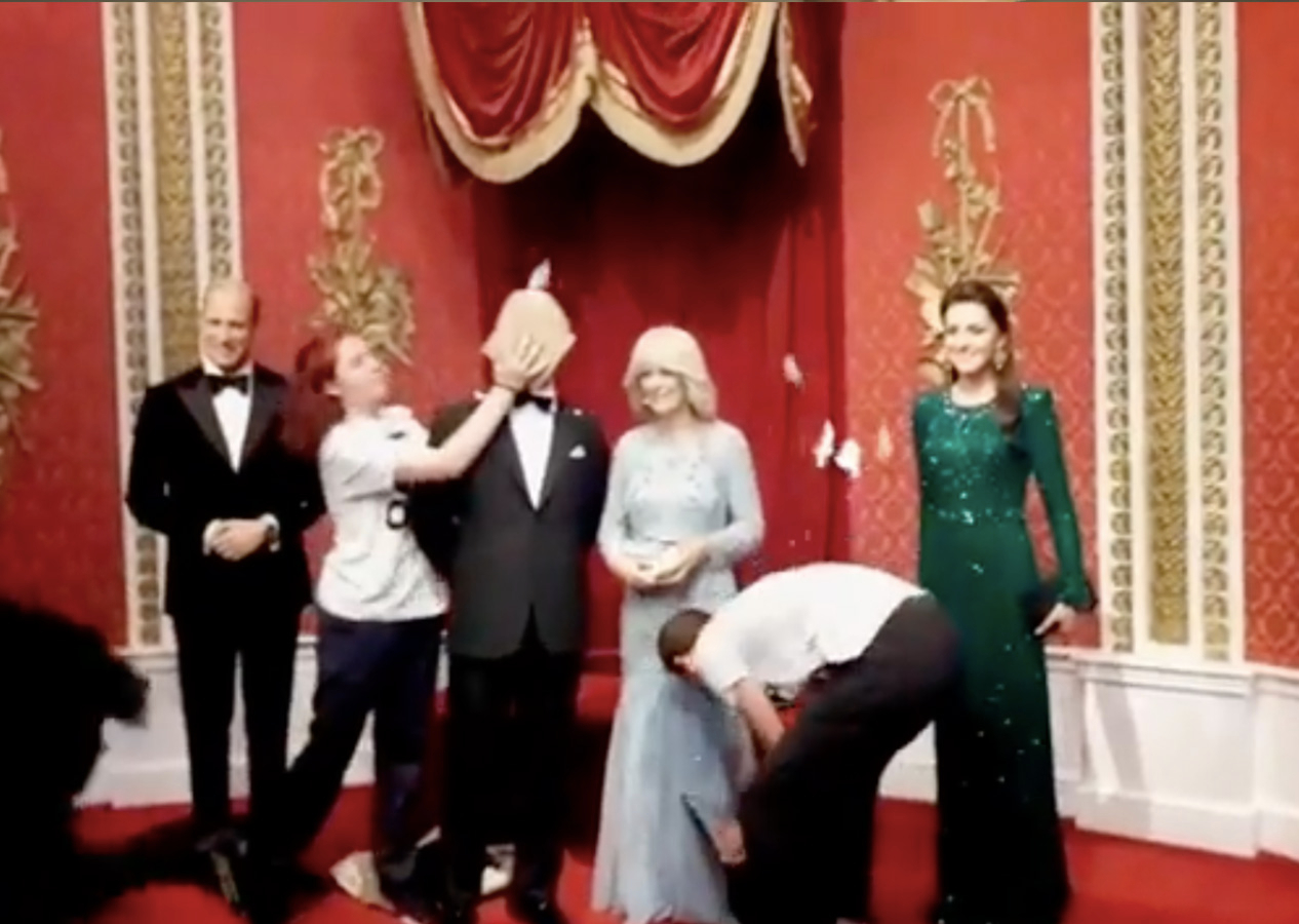 Fosil yakıt karşıtları müzelere saldırmaya devam ediyor: Bu sefer de hedeflerine Kral 3. Charles'ı aldılar