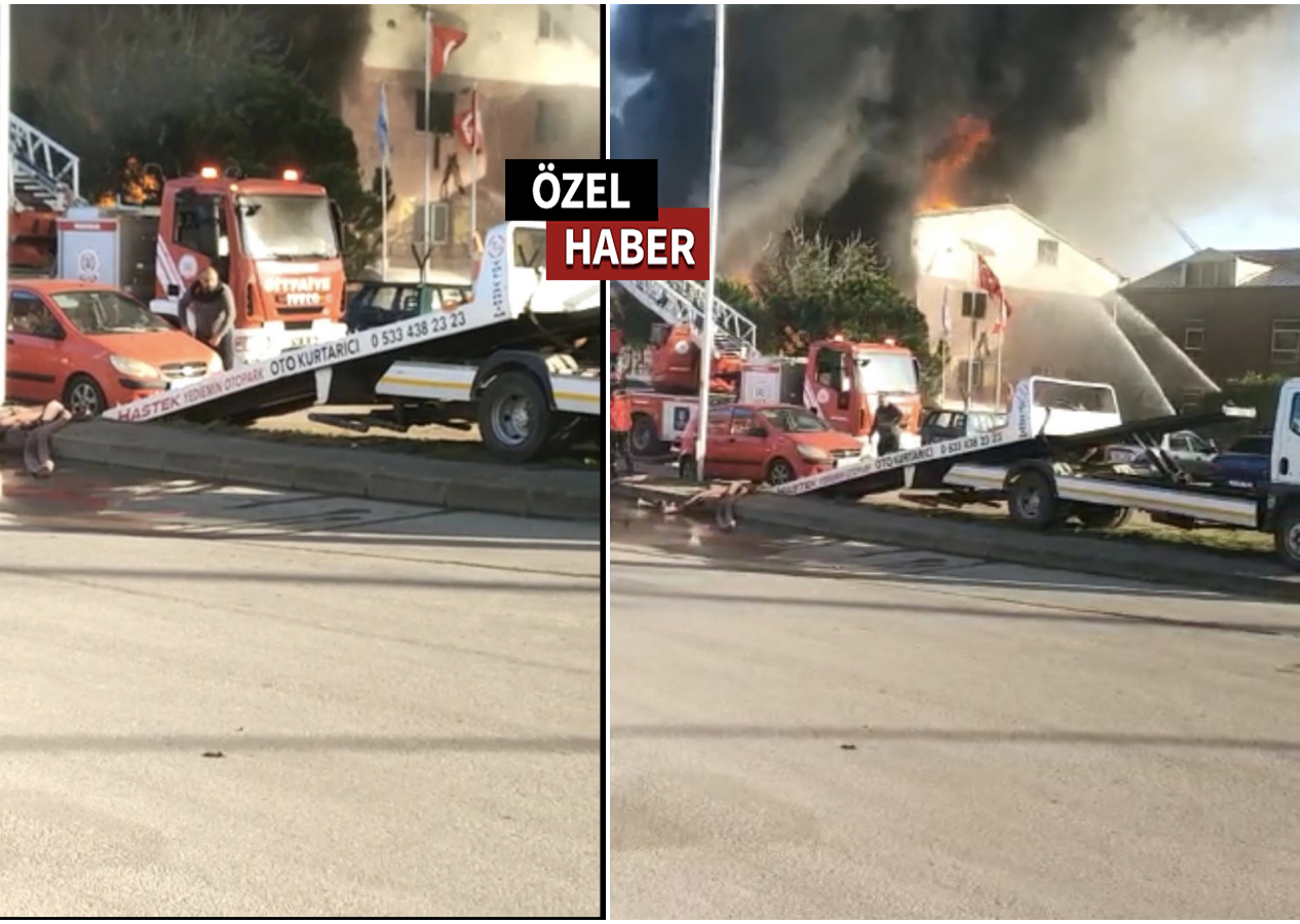 Körfez ilçesi büyük tehlike atlattı! Otomobil artık canın yongası!