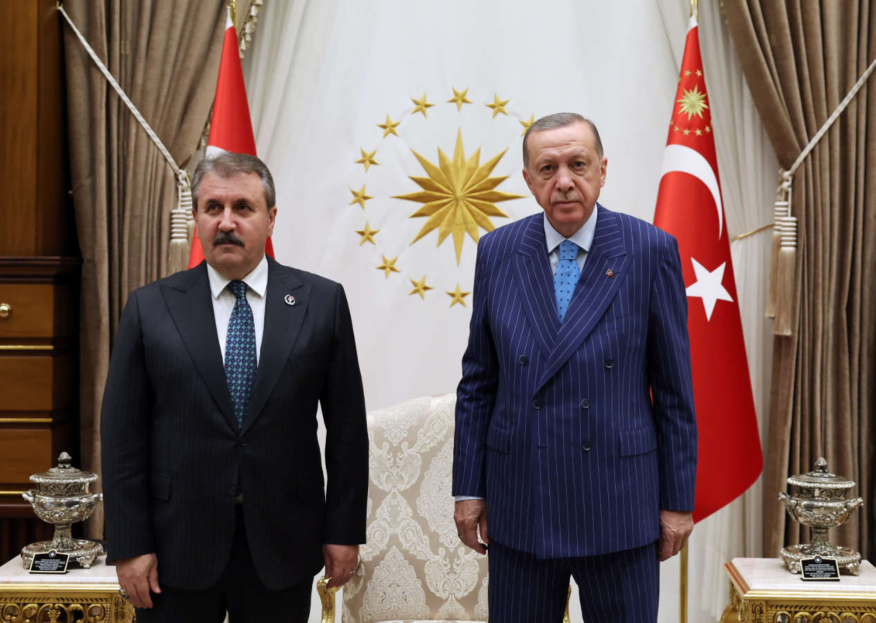 Cumhurbaşkanı Erdoğan BBP lideri Destici'yi ağırladı