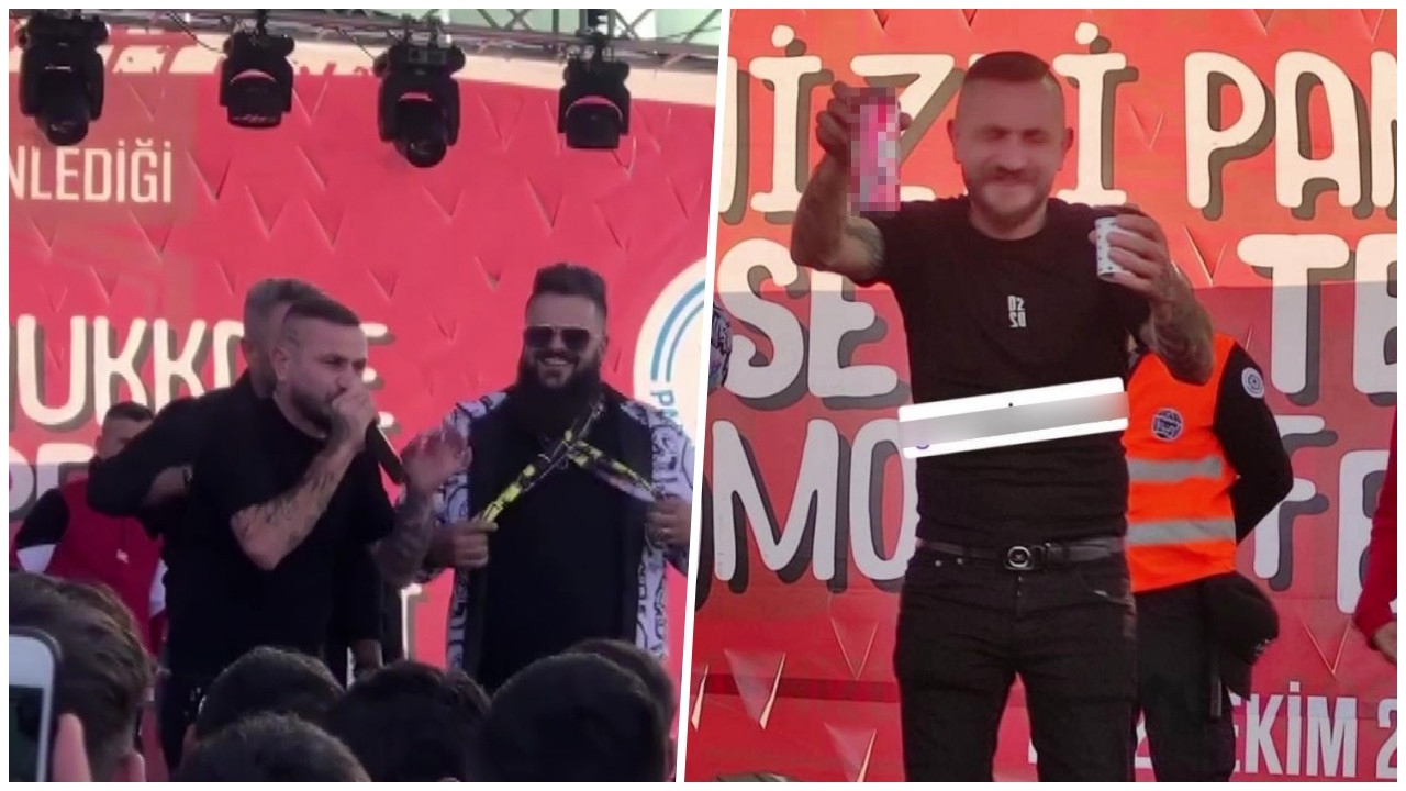 Sahneye alkollü çıkan fenomen Benekli Ayhan'a tepki yağdı