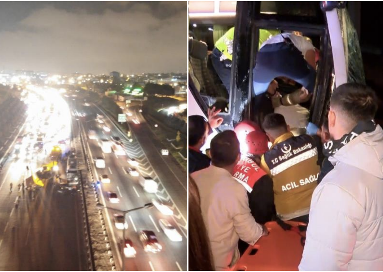 İstanbul'da zincirleme kaza! Trafik kilitlendi
