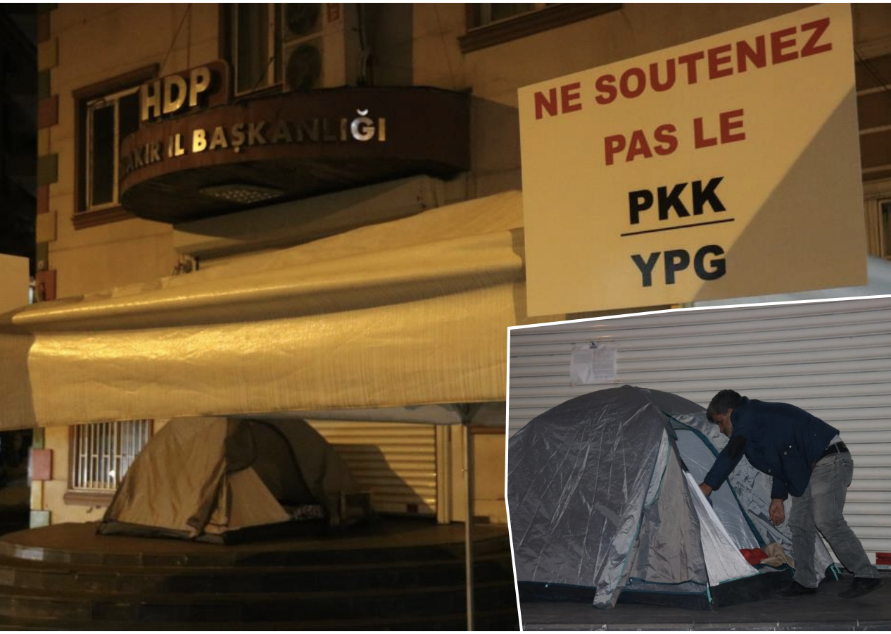 Evladını PKK kaçırdı: Oğluna kavuşmak için HDP binasının önüne çadır kurdu