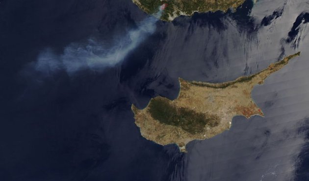 Mersin Anamur'daki yangın uzaydan bile görüldü!
