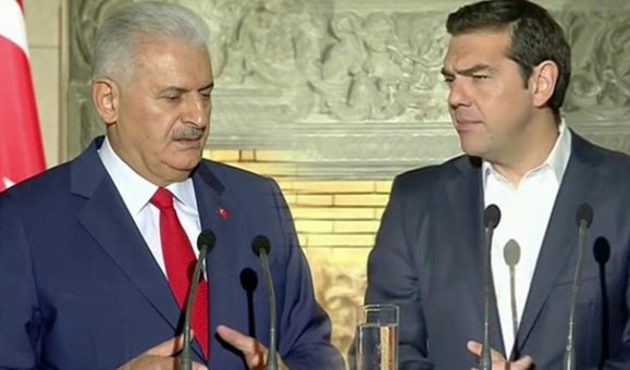 Başbakan Yıldırım ile Çipras arasında kritik görüşme