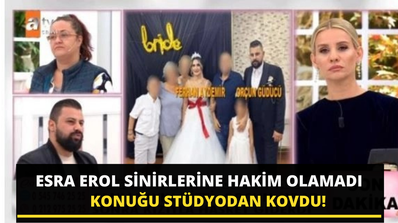 Esra Erol, sinirlerine hakim olamadı, konuğu stüdyodan kovdu!