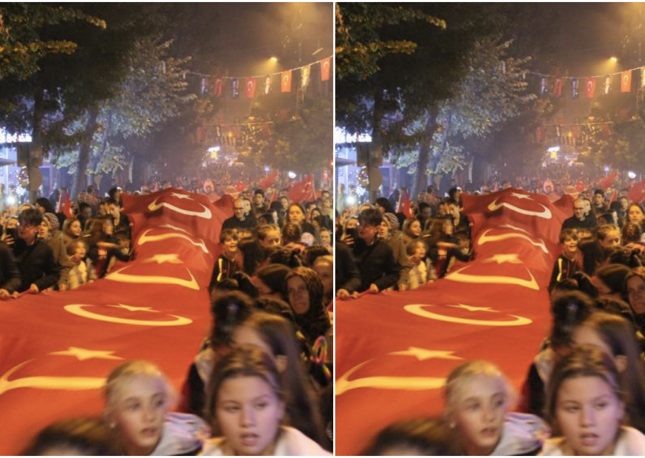 Cumhuriyet Bayramı coşkuyla kutlandı: Metrelerce bayrak açıldı