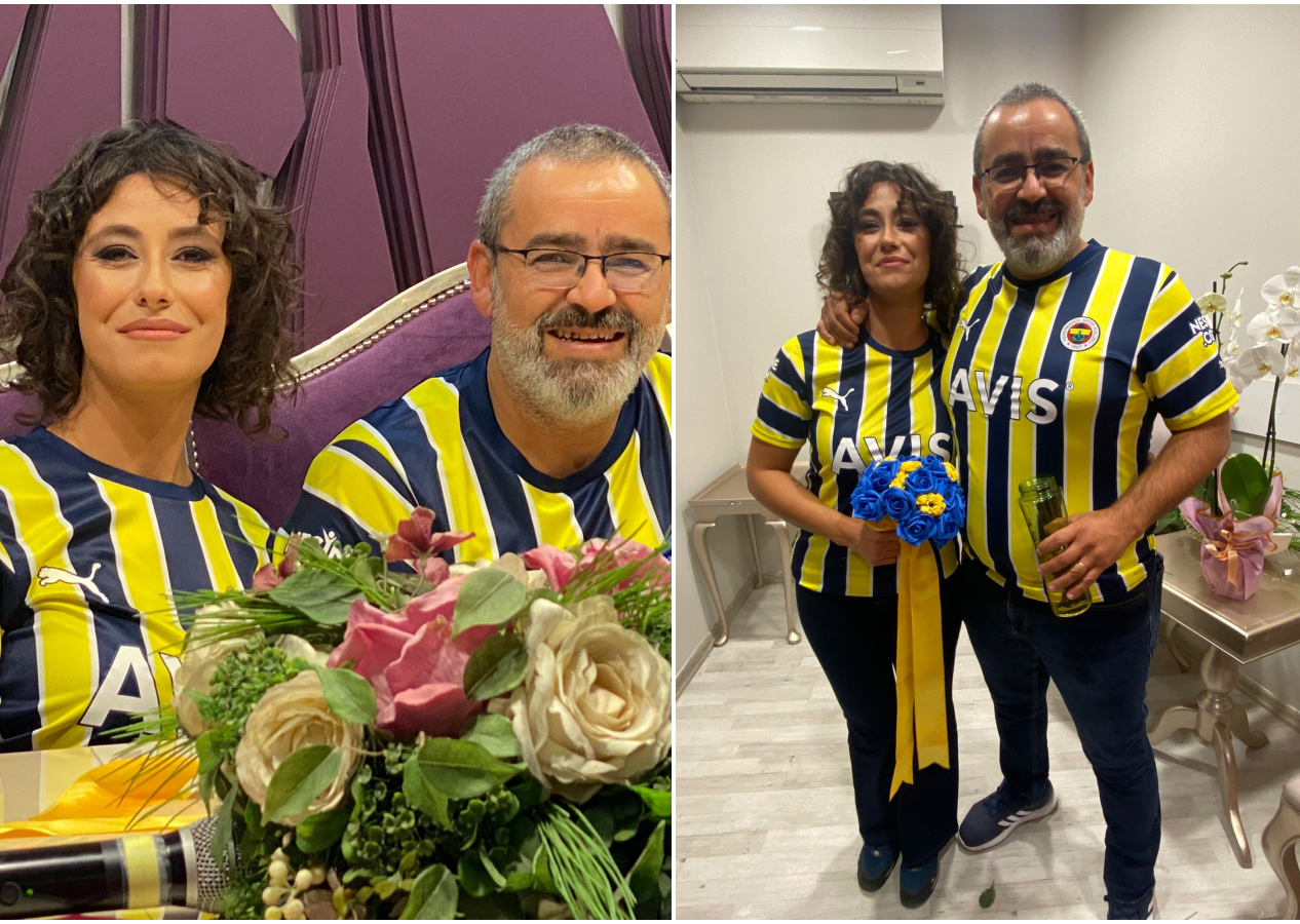 SüperHaber yazarı Ceyhun Bozkurt'un mutlu günü: Gelinlik ve damatlık yerine forma giydiler