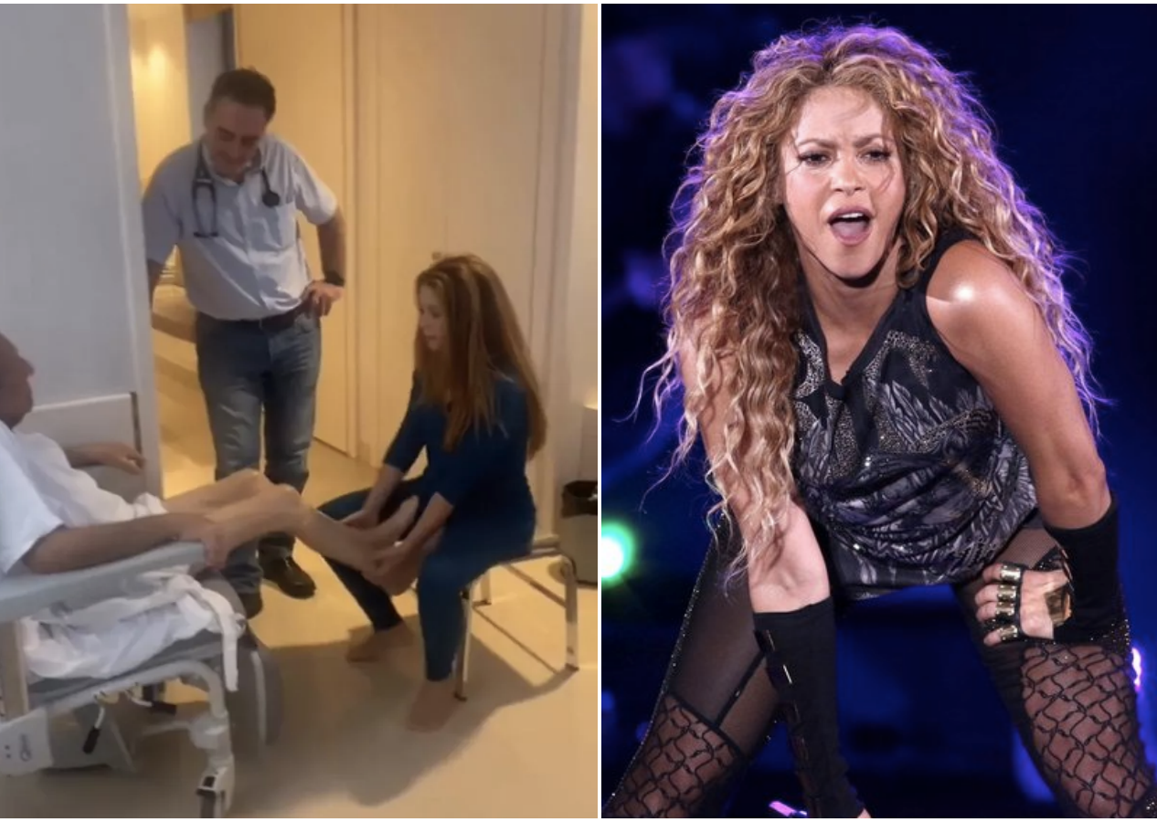 Shakira hastanede tedavi gören babasının ayaklarını öptü