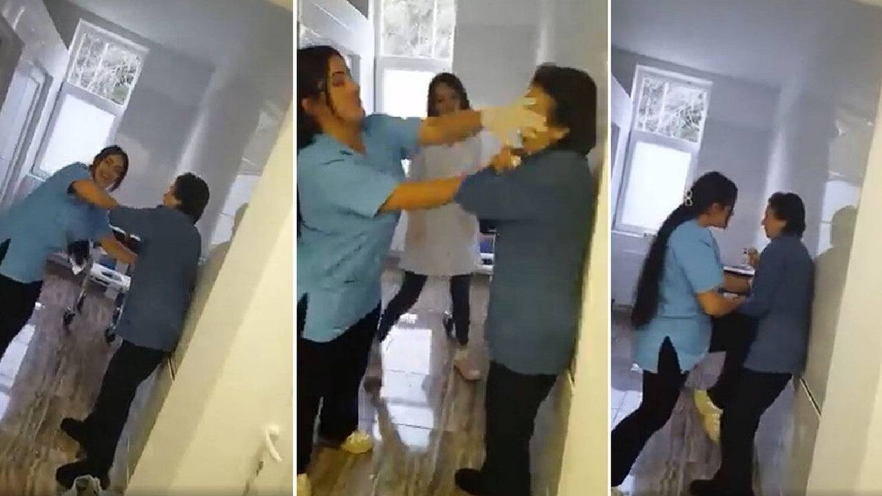 Şehit annesine tokat atan hemşirenin görüntüleri infiale neden oldu