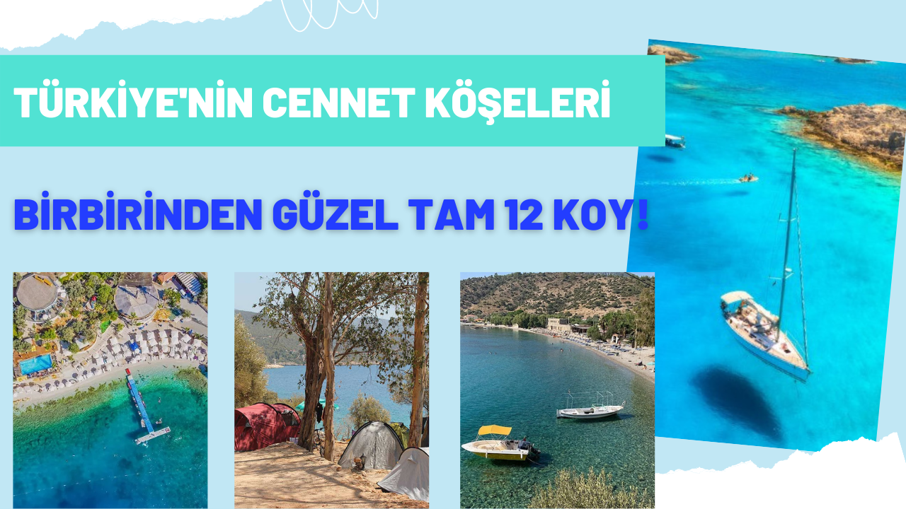 Türkiye'nin cennet köşeleri: Birbirinden güzel tam 12 koy!