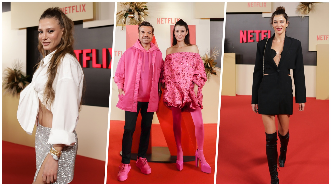 Netflix'in kutlama gecesine ünlü isimler akın etti! İşte kırmızı halı pozları