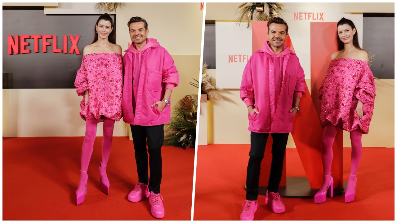 Beren Saat ile Kenan Doğulu'nun pembe stili sosyal medyayı salladı