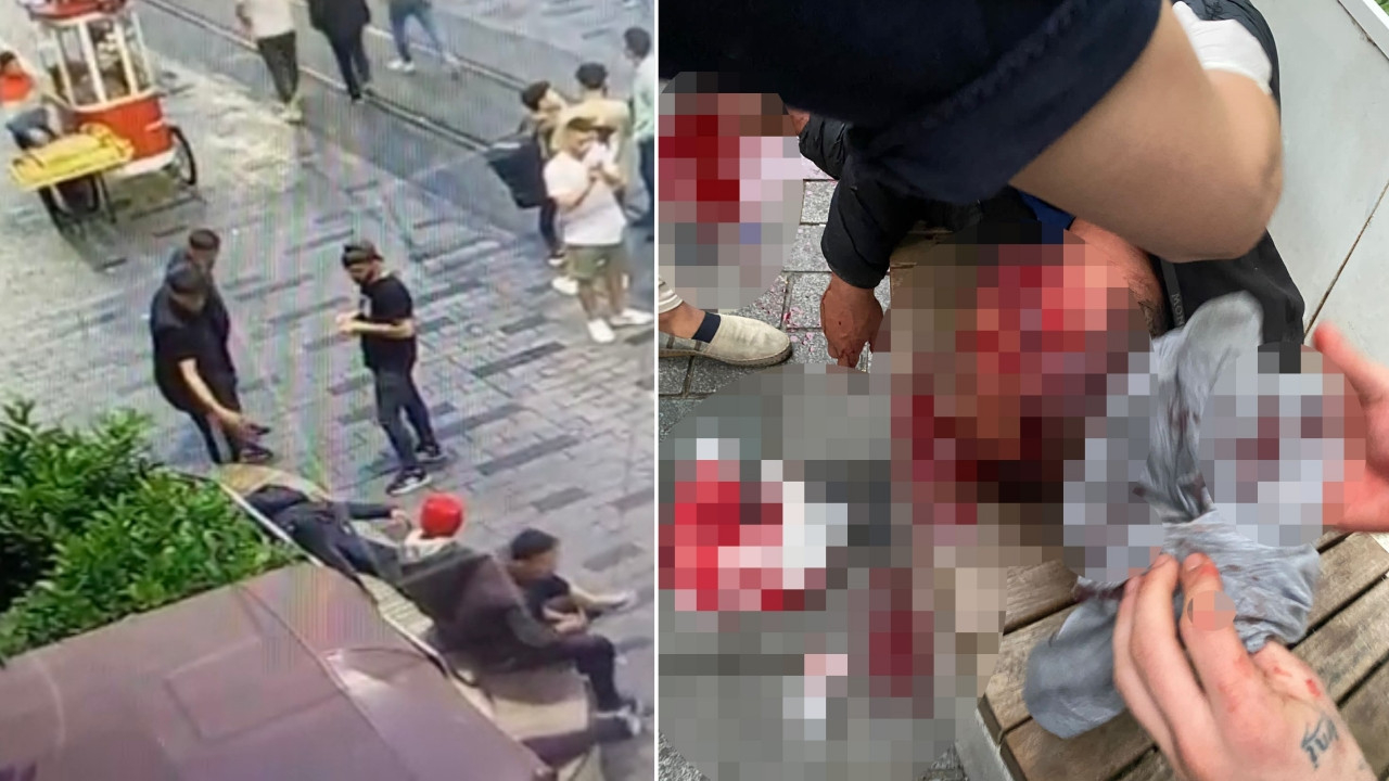 Taksim'de dehşet: Banka yattı diye maket bıçağıyla yüzünü kesti!