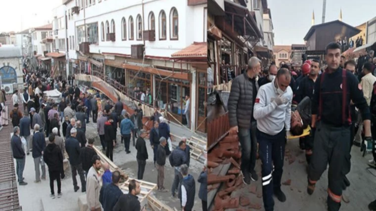 Büyük faciadan dönüldü: Kapalıçarşı'da sundurma çöktü