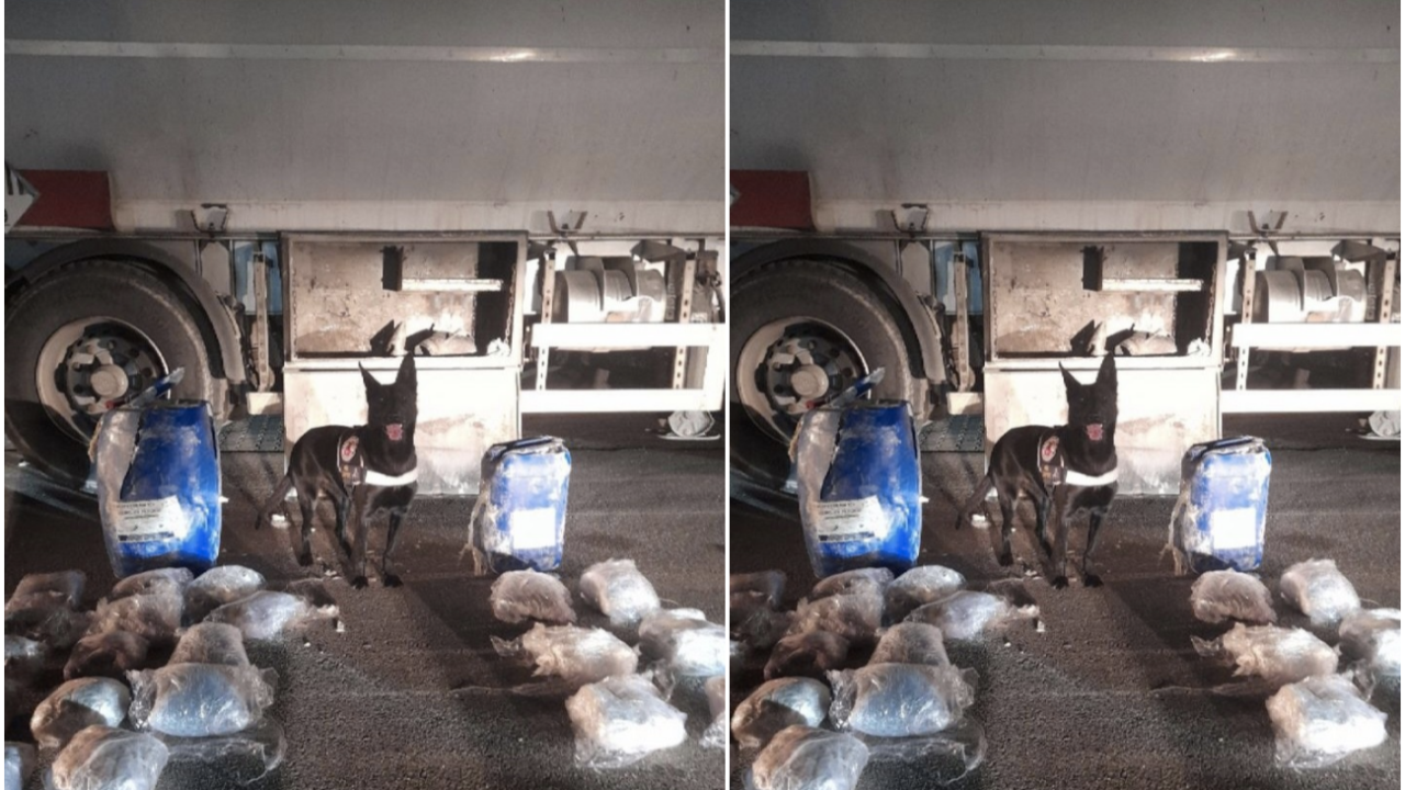 Narkotik göz açtırmıyor: Tanker içinde zulalanmış 11 kilo esrar ele geçirildi