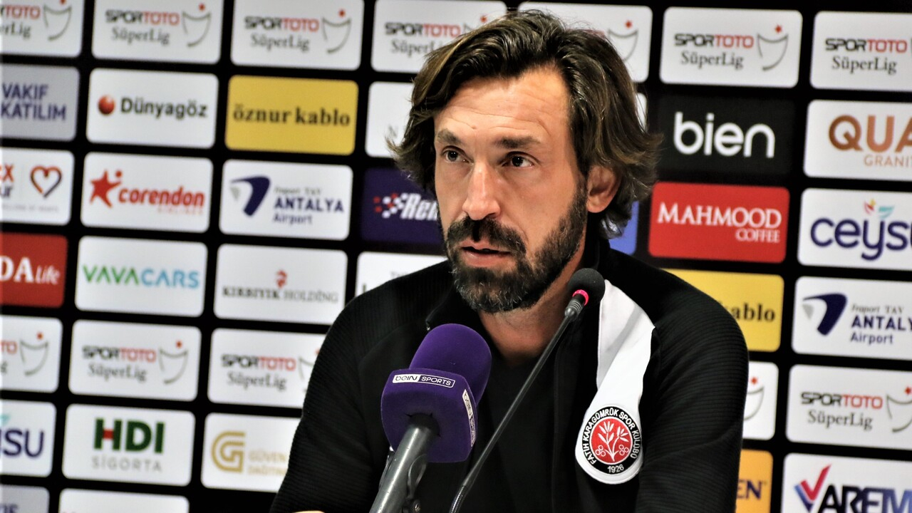 Fatih Karagümrük Teknik Direktörü Andrea Pirlo Antalyaspor mağlubiyeti sonrası konuştu: Oyunu koparabilirdik ama...
