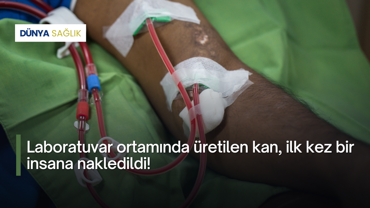 Laboratuvar ortamında üretilen kan, ilk kez bir insana nakledildi!