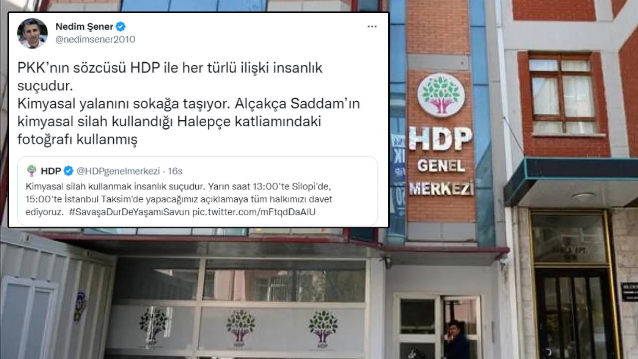 HDP PKK’nın 'kimyasal silah' iftirasını sokağa taşıyor