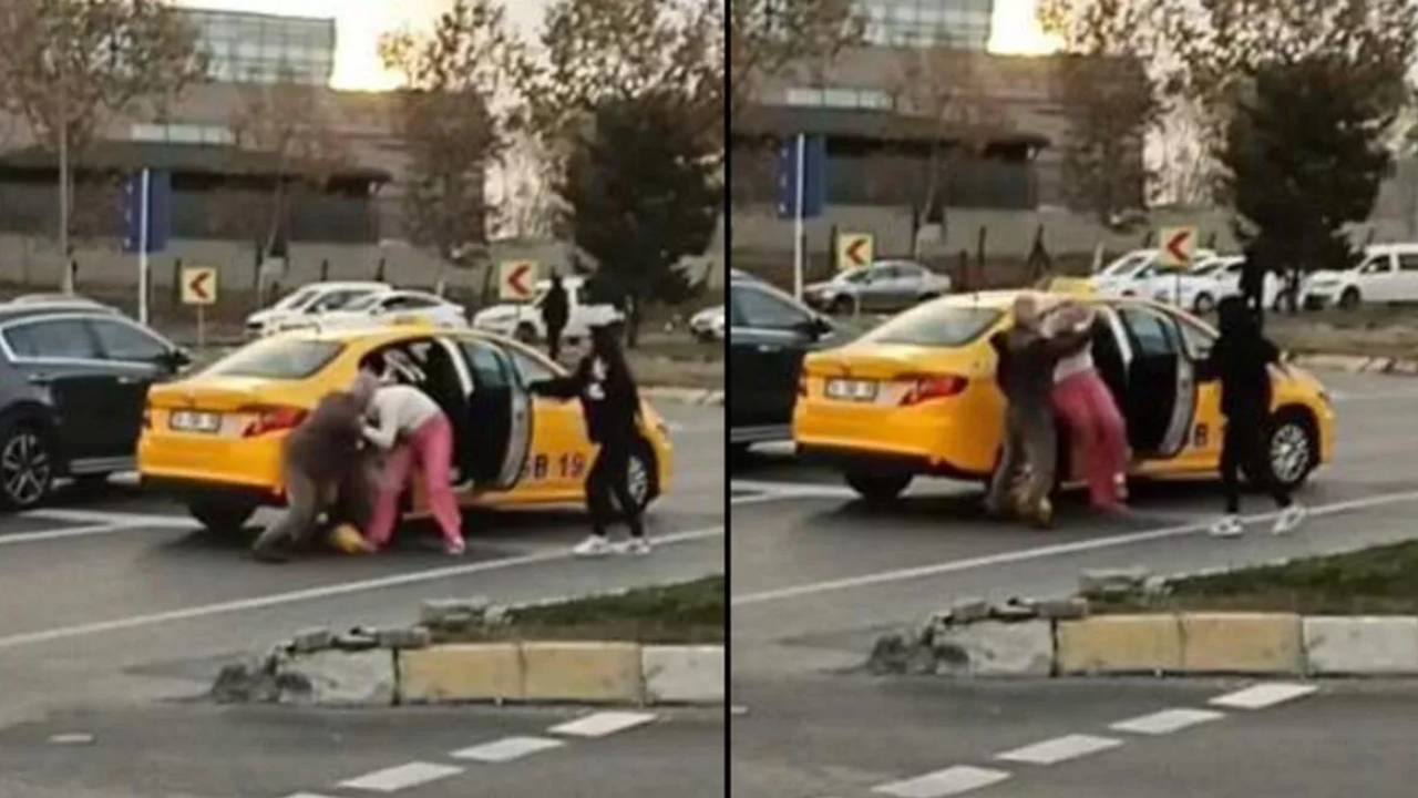 Taksici kadın yolcuyu tekme tokat dövdü!