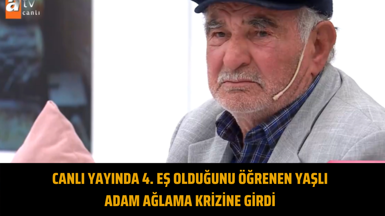Canlı yayında 4. eş olduğunu öğrenen yaşlı adam ağlama krizine girdi