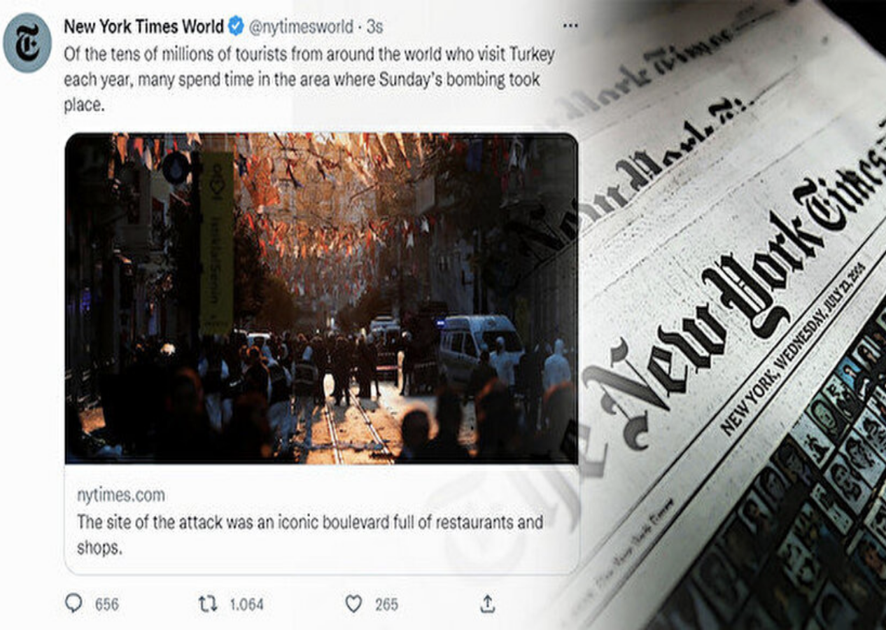 Amerikan gazetesi New York Times'tan algı kokan haber! Patlama haberini böyle servis ettiler