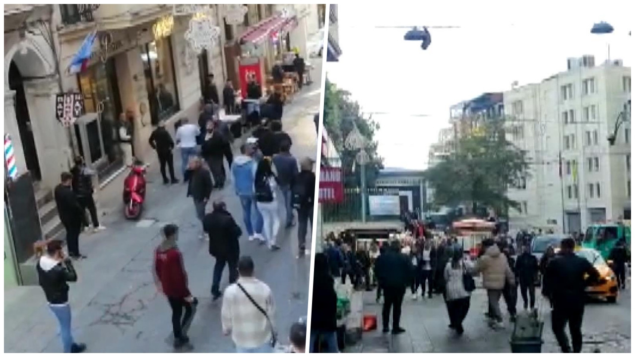 Taksim'de patlama! İşte olay yerinden ilk görüntüler