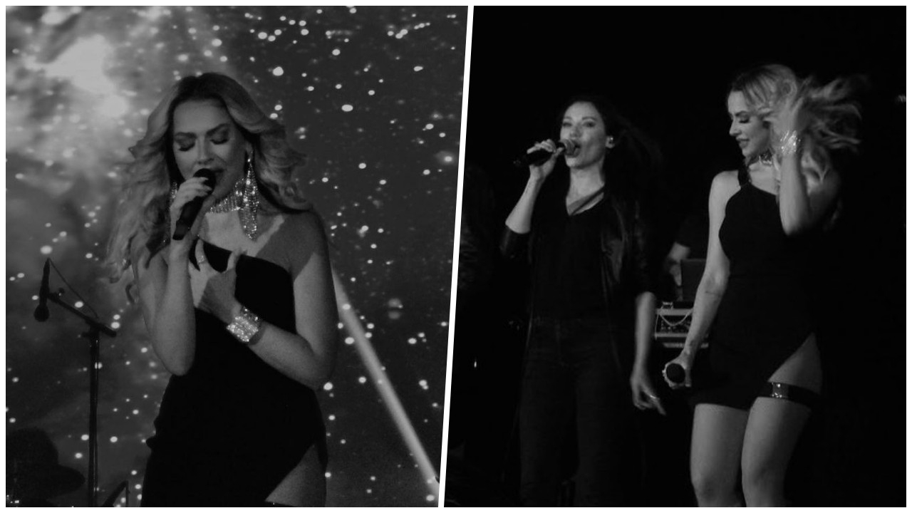 Süper mini elbisesiyle sahneye çıkan Hadise dans şovuyla olay yarattı