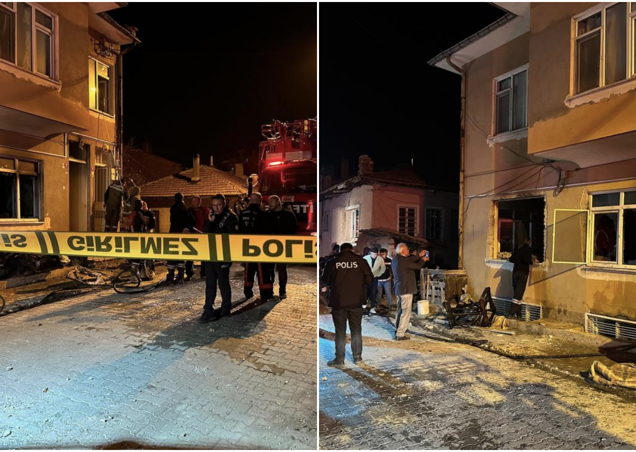 Mutfak tüpünden sızan gaz bomba gibi patladı