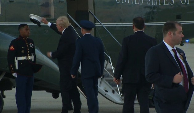 Trump'un rüzgarla imtihanı/Video...