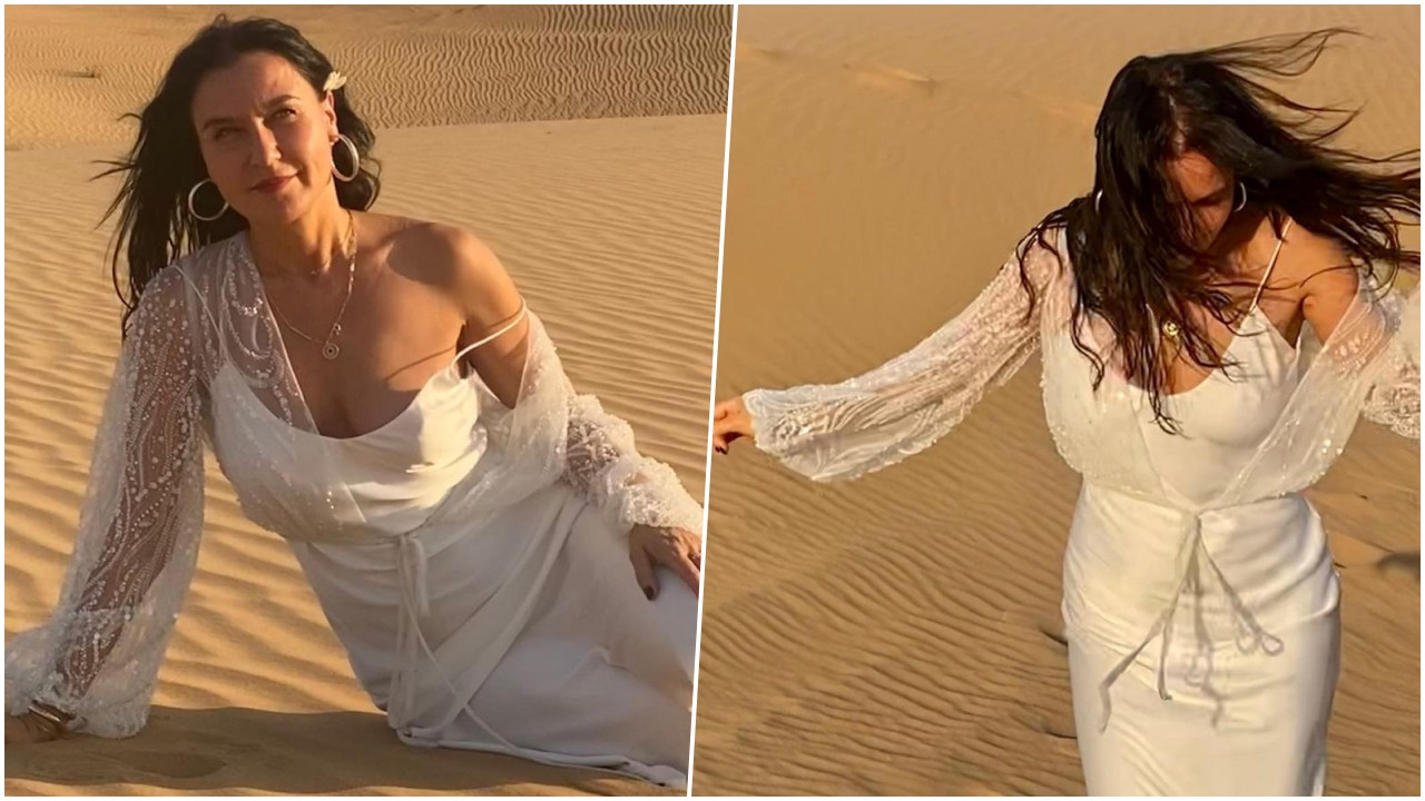 Güzelliğiyle büyüledi... Şevval Sam'ın çöl pozları Instagram'ı kasıp kavurdu
