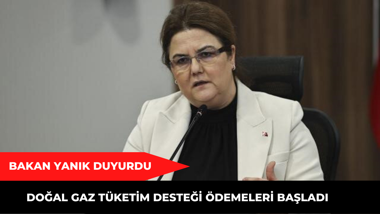 Bakan Yanık duyurdu! Doğal Gaz Tüketim Desteği ödemeleri başladı
