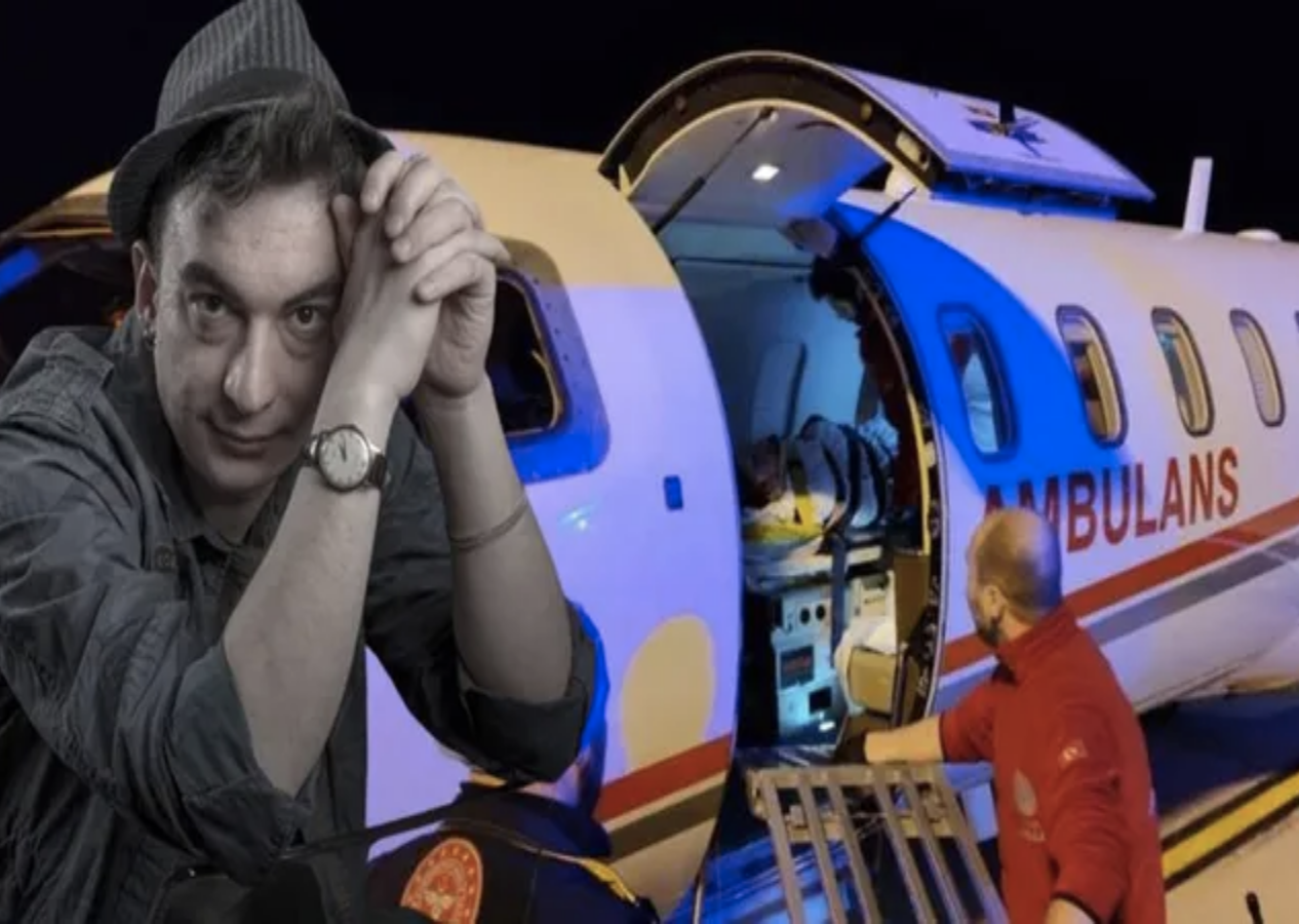 Kazada yaralanan Sergen Deveci ambulans uçağa böyle bindirildi!