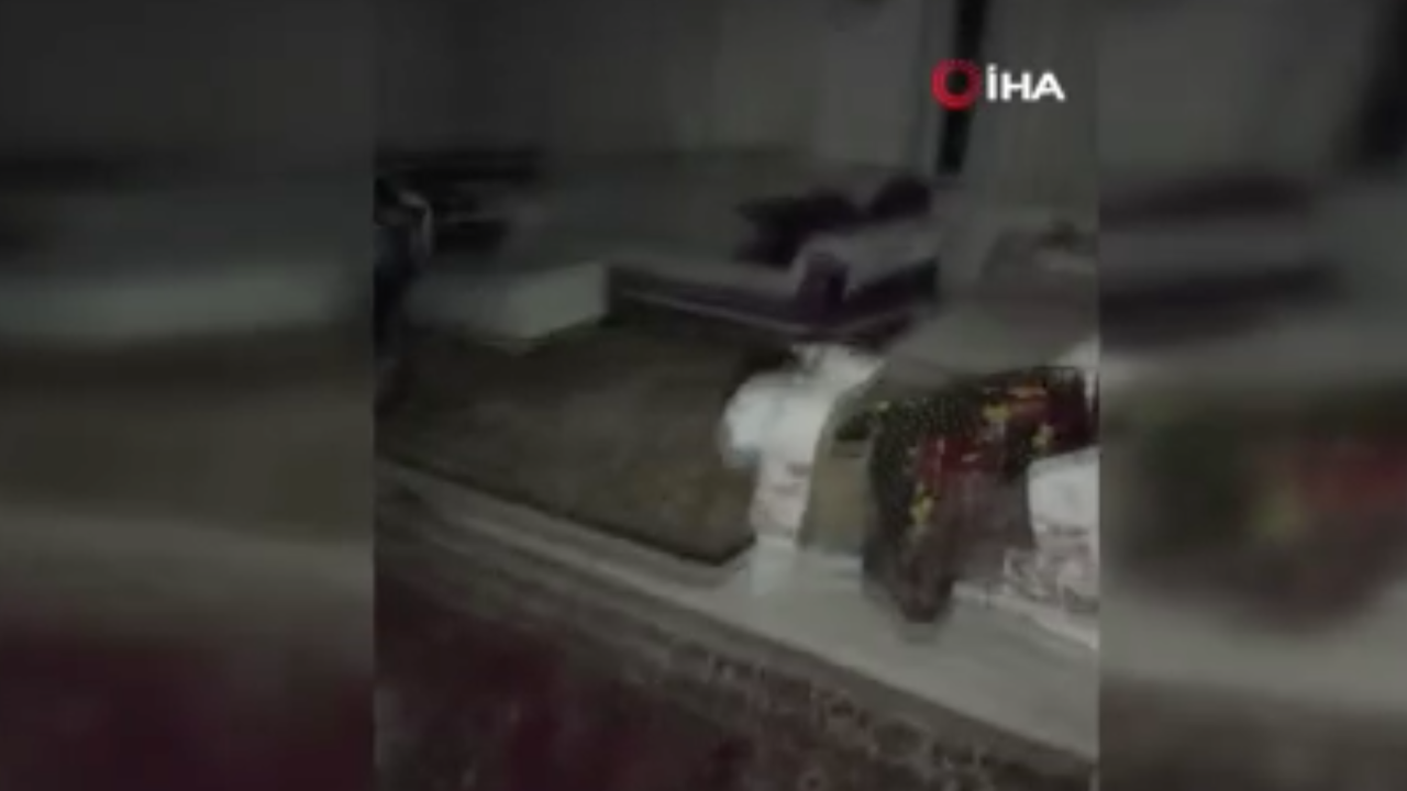 Depremde bazı evlerde hasar meydana geldi