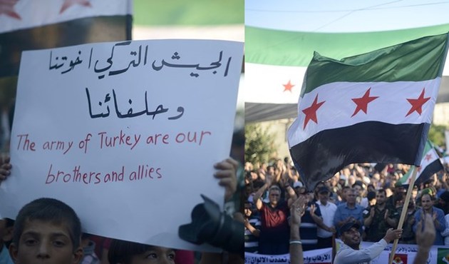 Halep'te PKK/PYD protestosu...