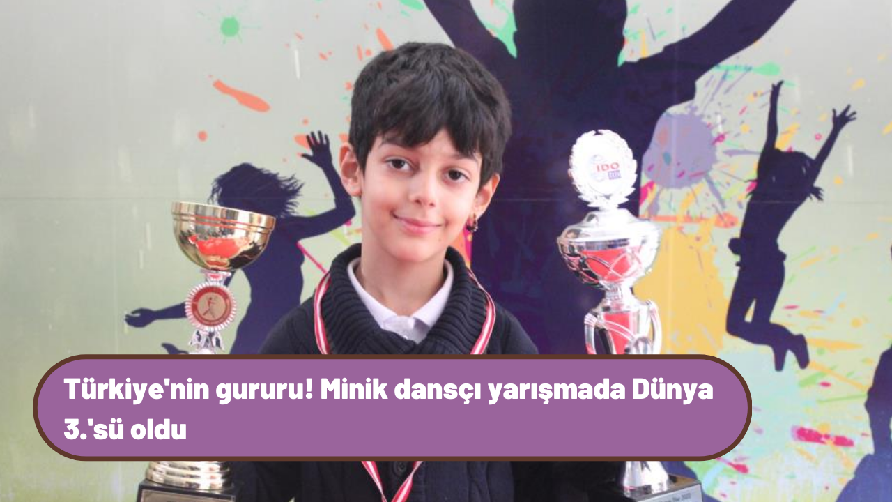 Türkiye'nin gururu! Minik dansçı yarışmada Dünya 3.'sü oldu
