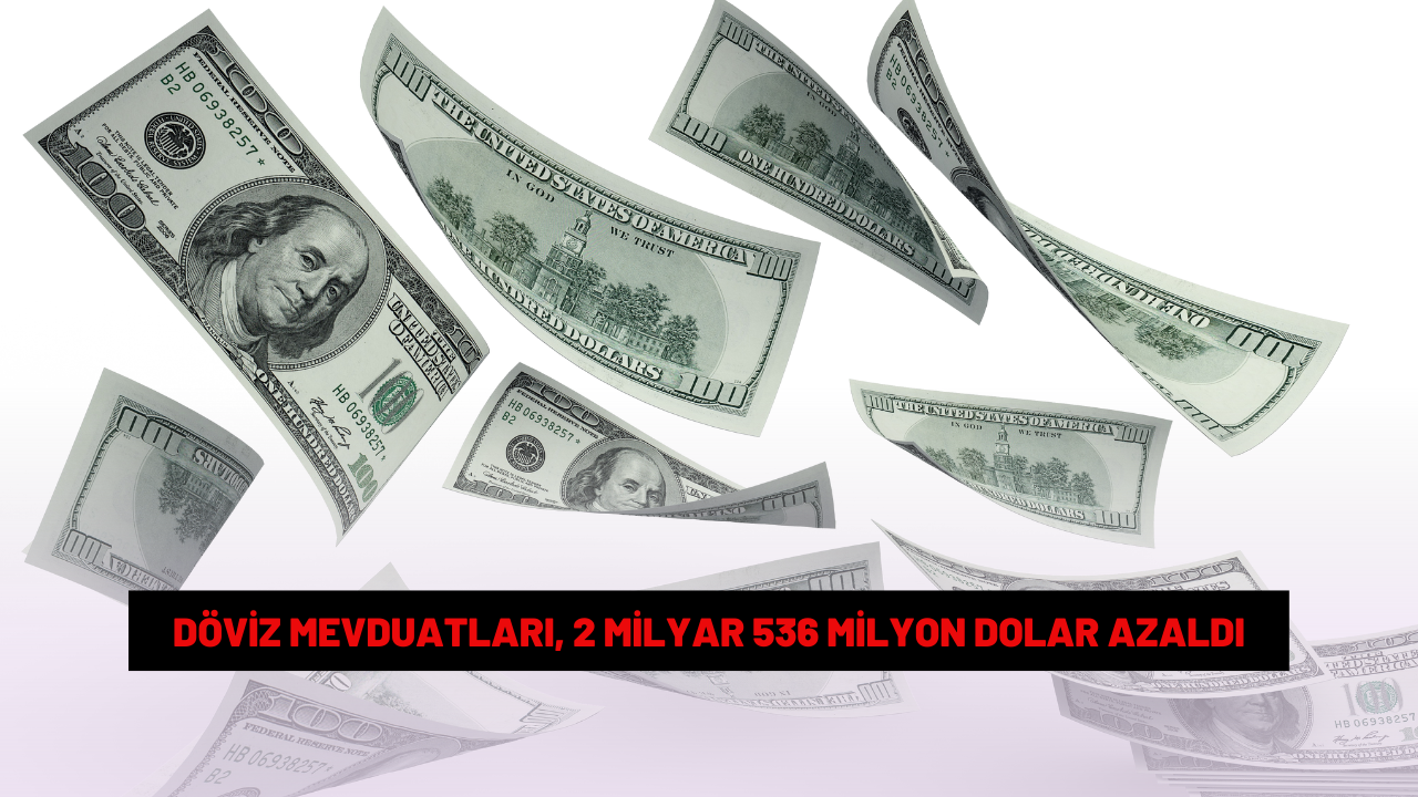 Döviz mevduatları, 2 milyar 536 milyon dolar azaldı