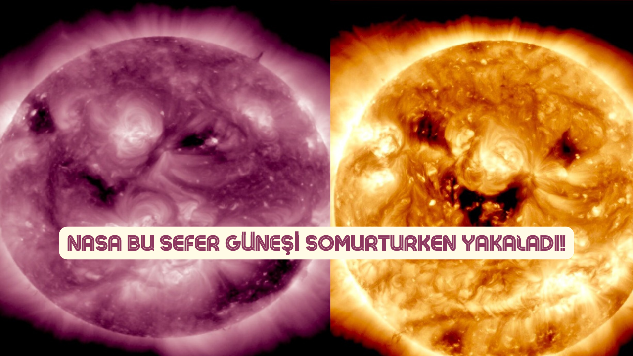 NASA bu sefer Güneş'i somurturken yakaladı!