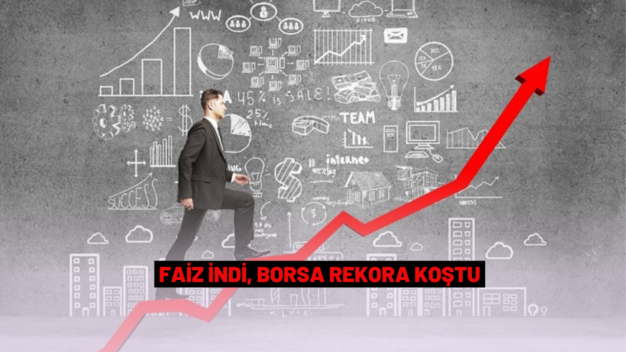 Faiz indi, borsa rekora koştu