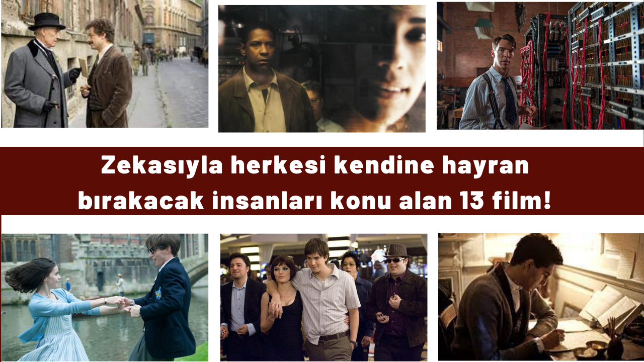 Zekasıyla herkesi kendine hayran bırakacak insanları konu alan 13 film!