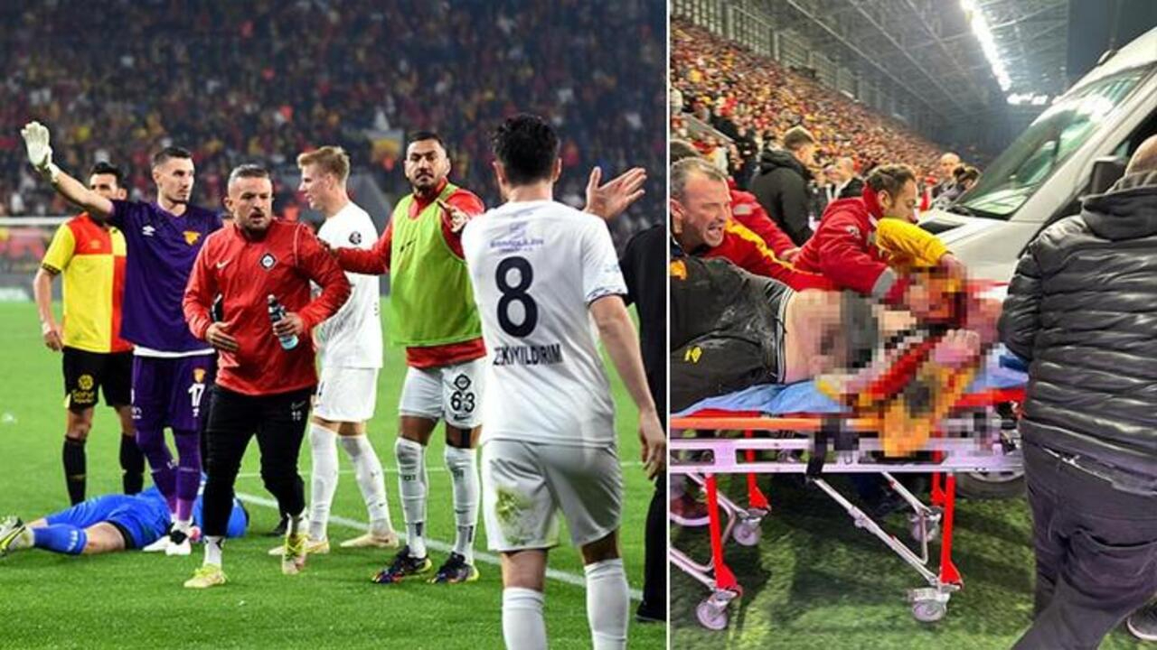 Kafasına bayrak sopasıyla vurulan Altay kalecisinin durumu belli oldu...