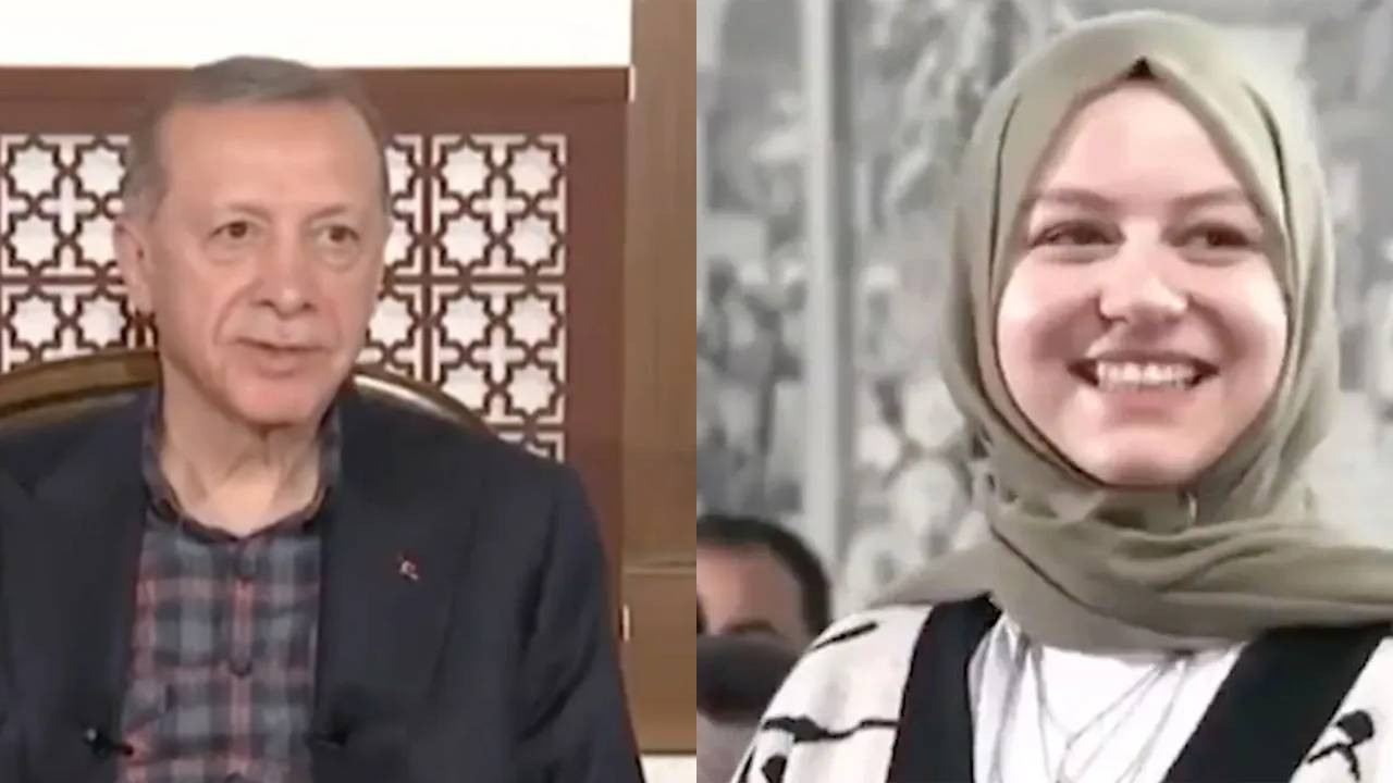 Başörtülü kız ile Cumhurbaşkanı Erdoğan’ın yamaç paraşütü diyaloğu viral oldu!