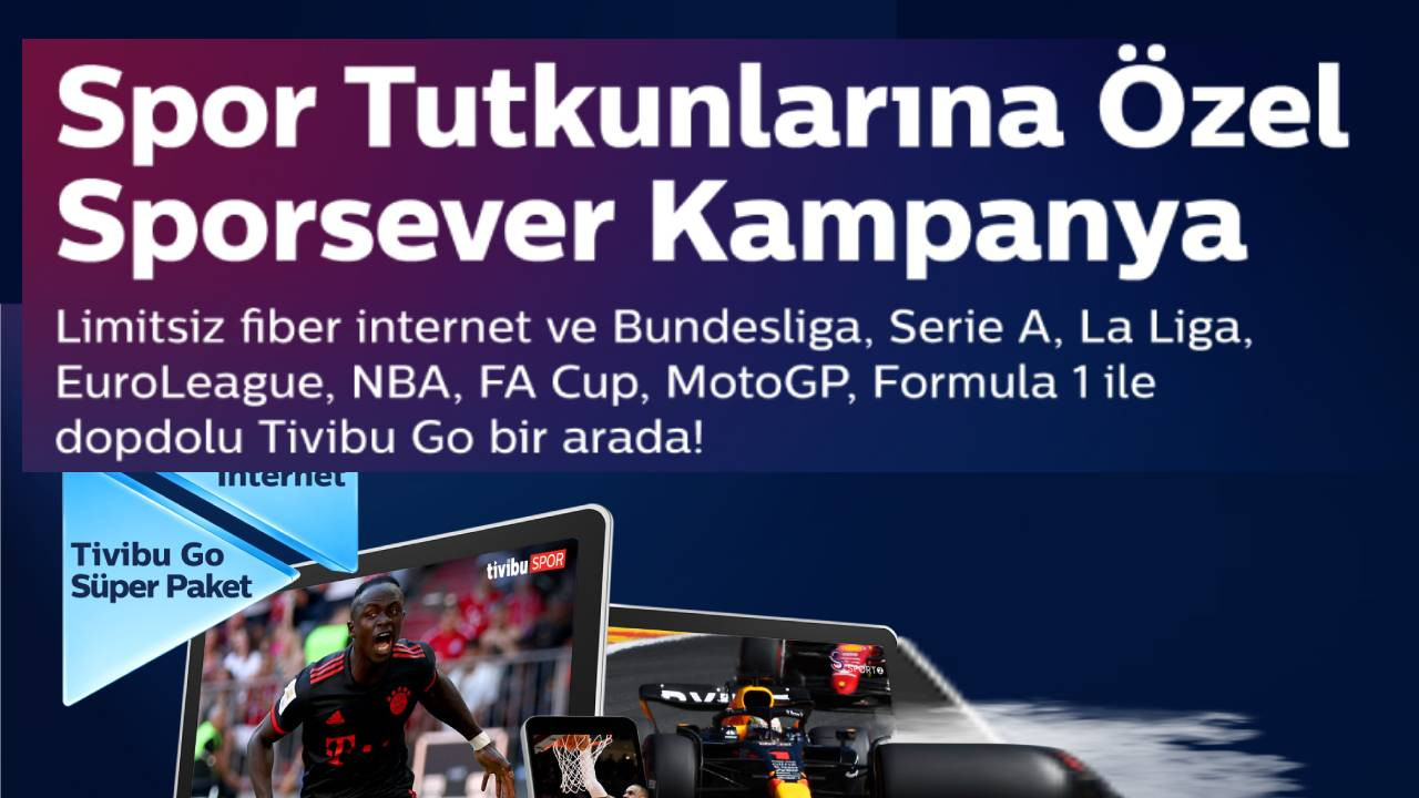 Türk Telekom’dan sporseverlere özel limitsiz fiber internet ve Tivibu Go kampanyası