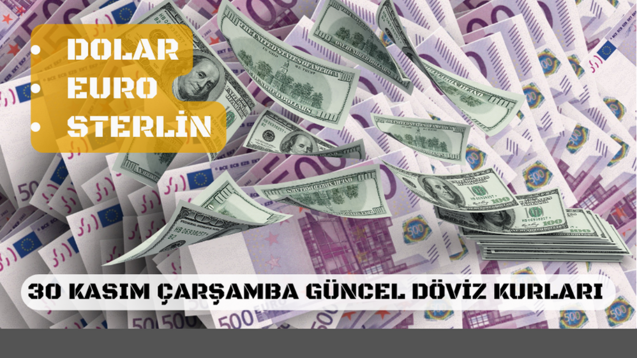 30 Kasım Çarşamba güncel döviz fiyatları! Yeni güne dolar düşüşle, euro yükselişle başladı