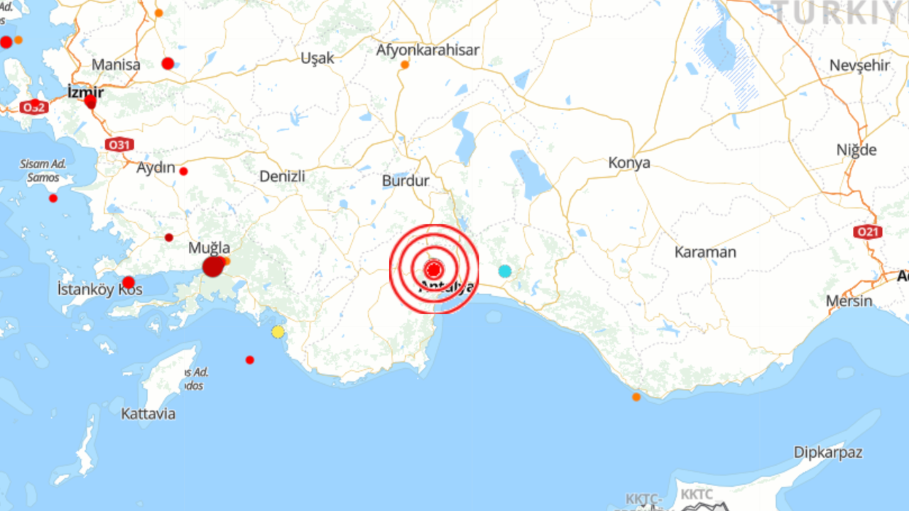 Antalya'da deprem! Kandilli'den açıklama geldi