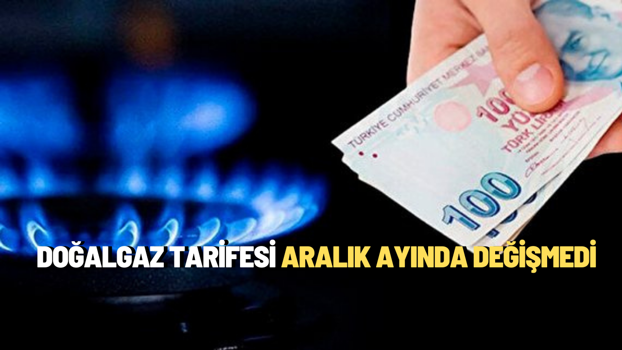 Doğalgaz tarifesi aralık ayında değişmedi